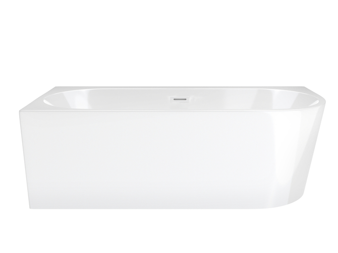 Corner bathtub Corsan E240 Intero 170 cm left white